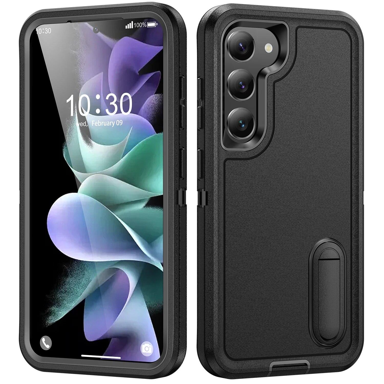 Чехол с функцией защиты от пота и подставки для Samsung Galaxy S24 Ultra 5G S22 Plus S23 S 24 23 22, трехслойные чехлы-сумки для сотовых телефонов for Galaxy S24 чёрный
Чехол с функцией защиты от пота и подставки для Samsung Galaxy S24 Ultra 5G S22 Plus S23 S 24 23 22, трехслойные чехлы-сумки для сотовых телефонов for Galaxy S24 чёрный