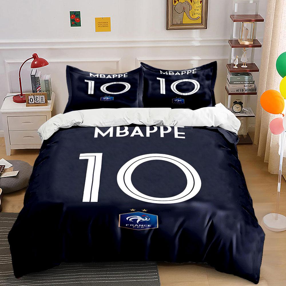Mbappé, number ten, France. Bedding sets Duvet cover sets Duvet covers Pillowcases(1 * Duvet Cover 2 * Pillowcases, without duvet insert) 135x200cm
Mbappé, number ten, France. Bedding sets Duvet cover sets Duvet covers Pillowcases(1 * Duvet Cover 2 * Pillowcases, without duvet insert) 135x200cm