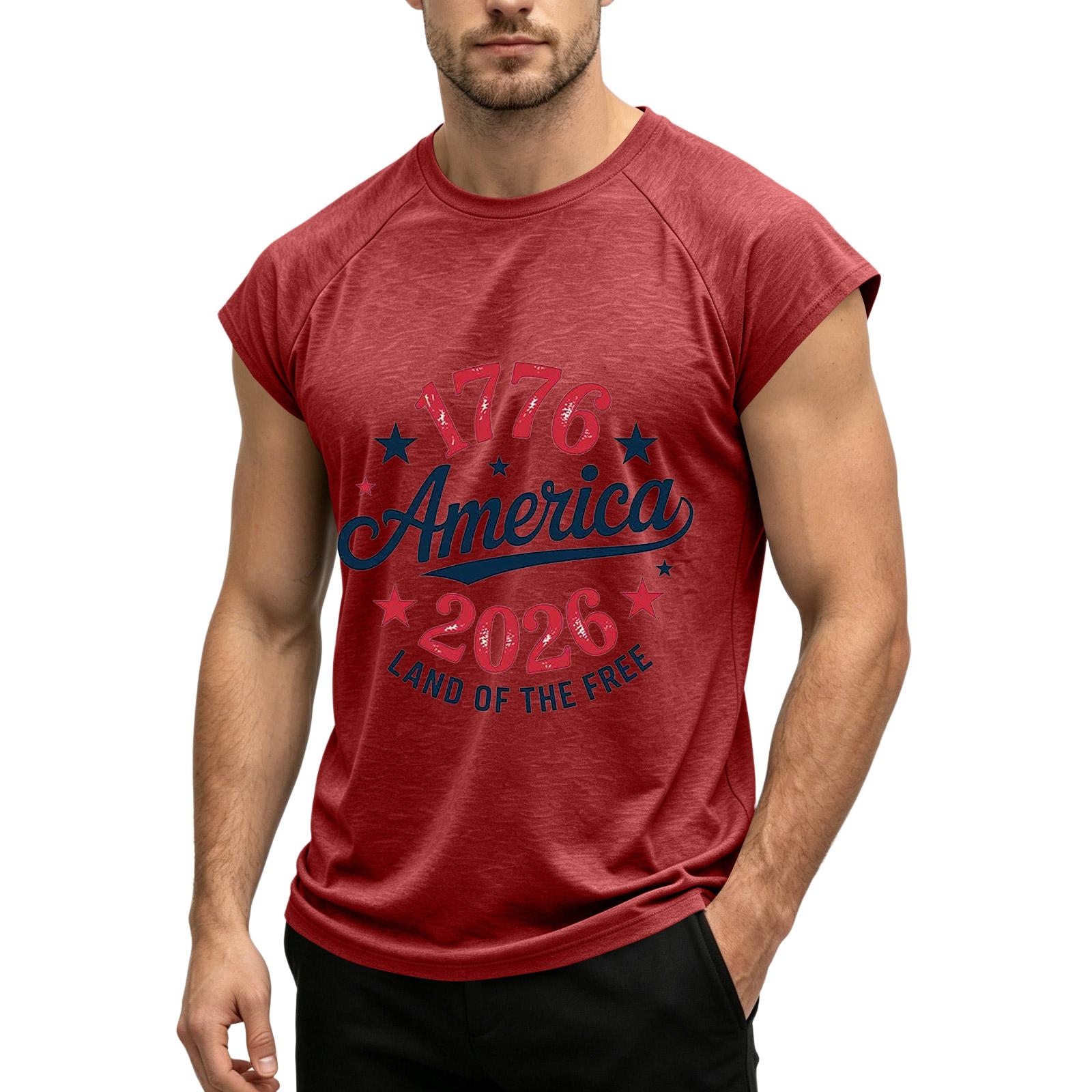 Men Sleeveless Tank Top Muscle Fit Casual Athletic Shirt Summer Workout Gym Training Tee 1776 America 2026 Print Comfortable Lightweight M червоний
Men Sleeveless Tank Top Muscle Fit Casual Athletic Shirt Summer Workout Gym Training Tee 1776 America 2026 Print Comfortable Lightweight M червоний