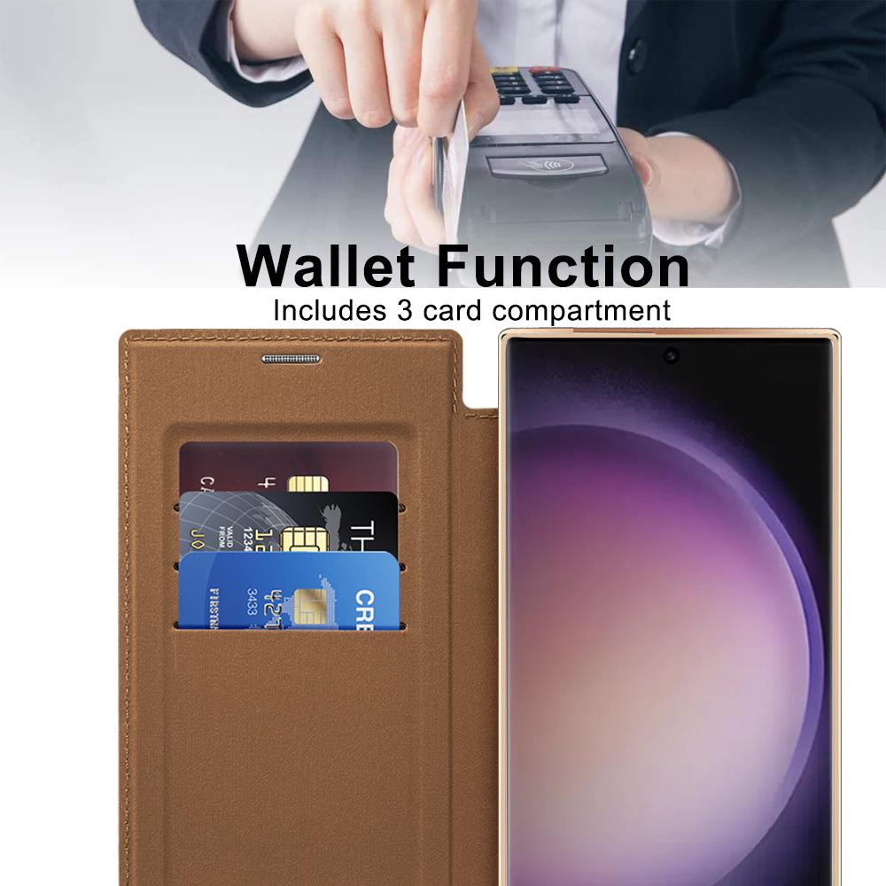 For Samsung Galaxy S24 Ultra Case Anti-Drop PU Leather Phone Cover Compatible with MagSafe Black
For Samsung Galaxy S24 Ultra Case Anti-Drop PU Leather Phone Cover Compatible with MagSafe Black