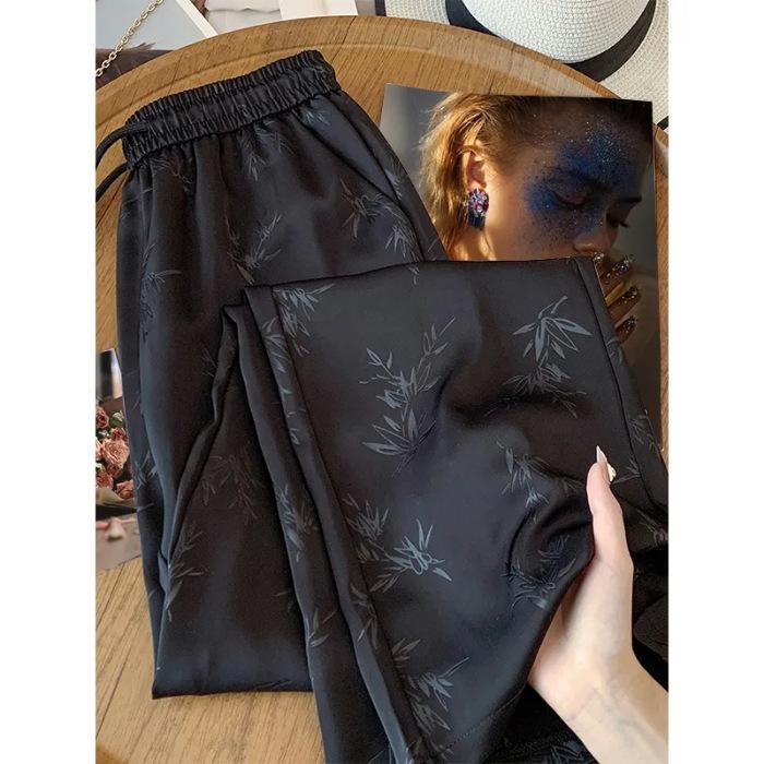 Internet celebrity niche retro national style wide-leg pants women s summer new loose and versatile straight casual trousers 2XL чорний
Internet celebrity niche retro national style wide-leg pants women s summer new loose and versatile straight casual trousers 2XL чорний
