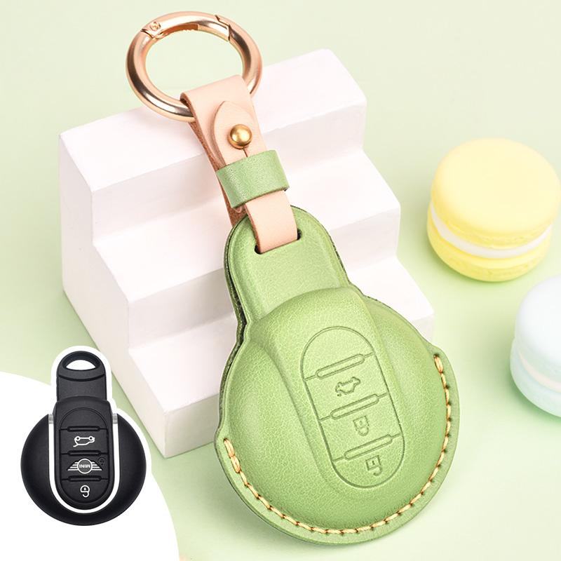 Leather Car Key Case for cooper mini f54 f55 f56 f60 key case зелений
Leather Car Key Case for cooper mini f54 f55 f56 f60 key case зелений