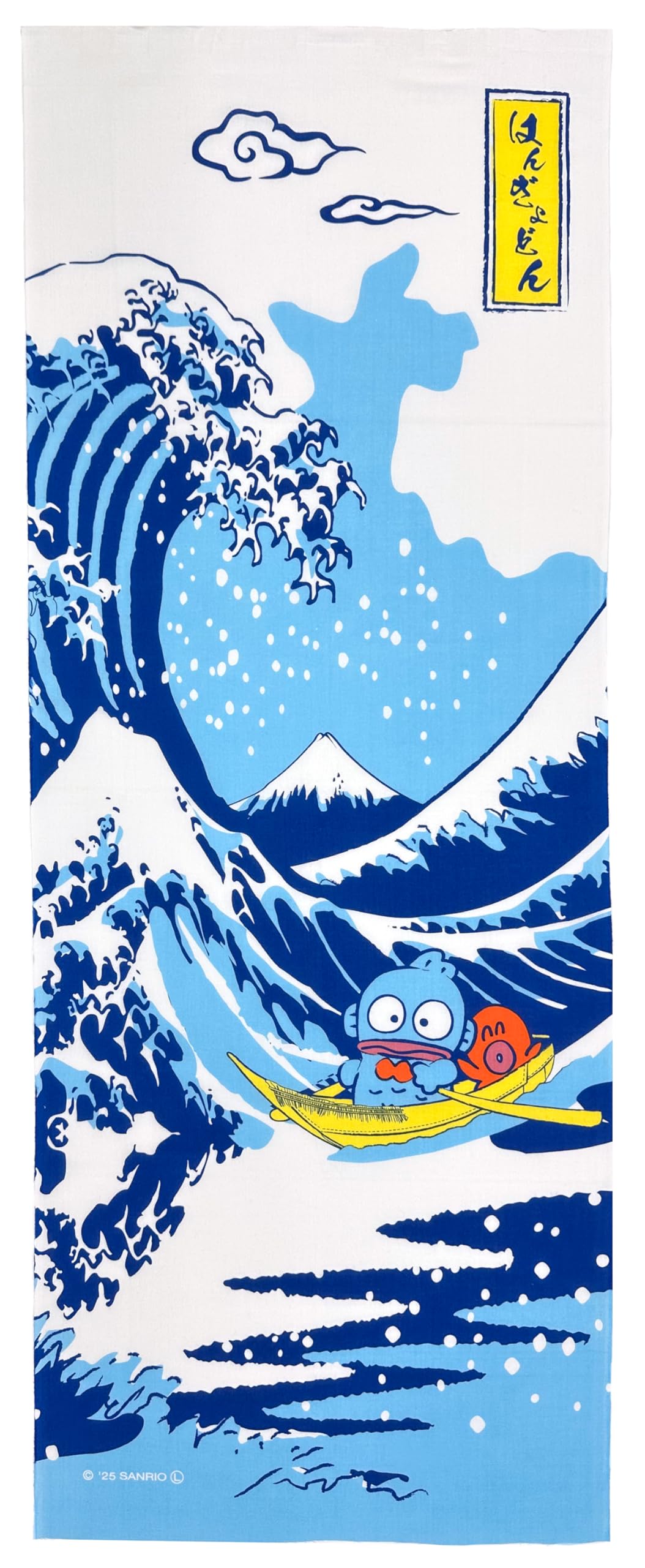 Sanrio Японский узор Ручное полотенце Hangyodon Большая волна у подарок Сделано в Японии «Канагава» синий
Sanrio Японский узор Ручное полотенце Hangyodon Большая волна у подарок Сделано в Японии «Канагава» синий