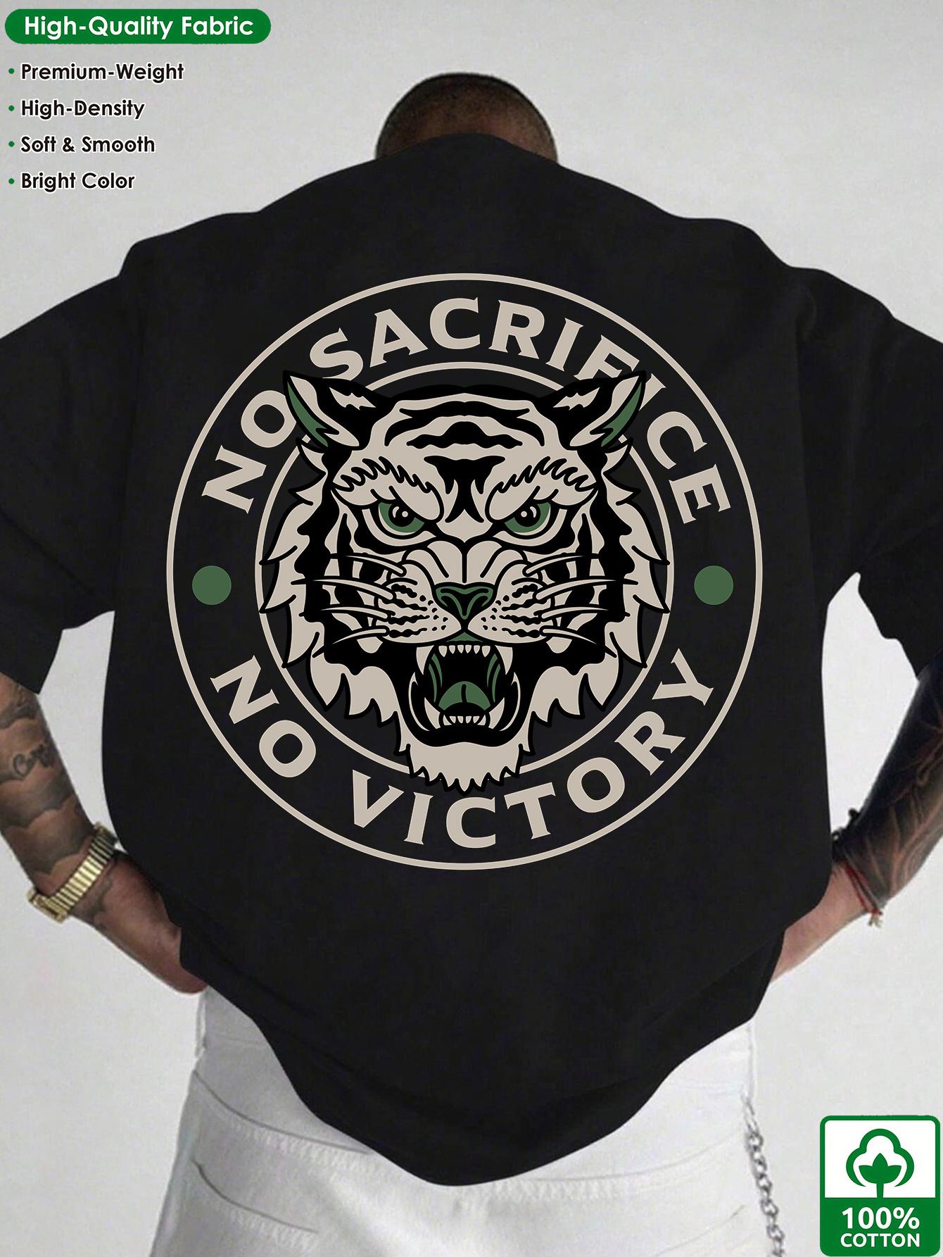Mens printed tiger Tshirt 100 cotton spring and summer style for outdoor sports casual wear loose fit street style S
Mens printed tiger Tshirt 100 cotton spring and summer style for outdoor sports casual wear loose fit street style S