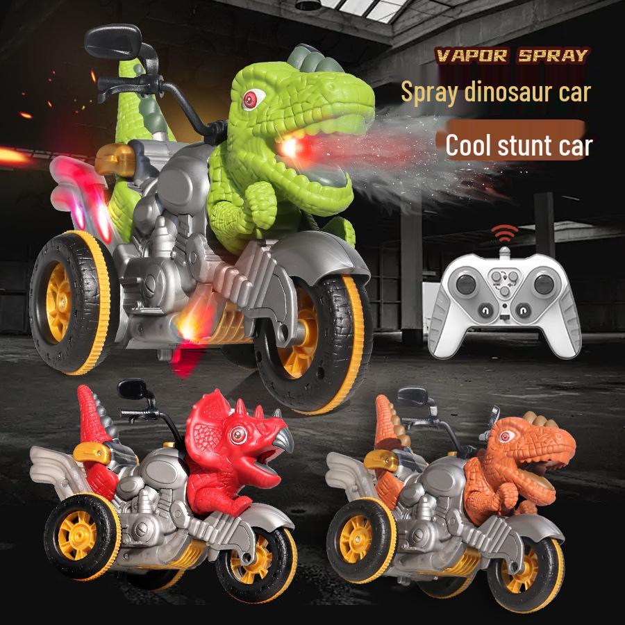 2.4G Remote Control Spray Stunt Dinosaur Car with Lights - Tyrannosaurus Motorcycle Electric Toy
2.4G Remote Control Spray Stunt Dinosaur Car with Lights - Tyrannosaurus Motorcycle Electric Toy