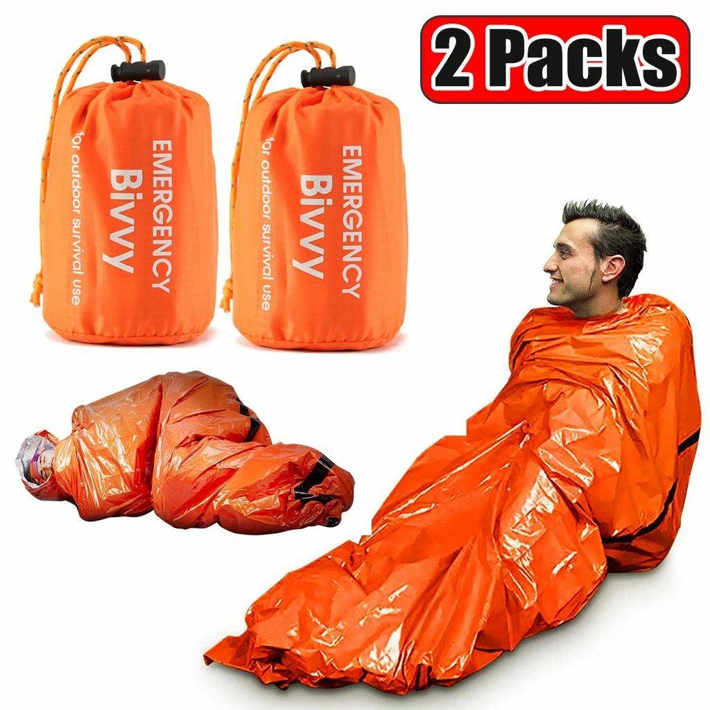 2/4 Packs Emergency Sleeping Bag Thermal Waterproof Outdoor Survival Camping Bag
2/4 Packs Emergency Sleeping Bag Thermal Waterproof Outdoor Survival Camping Bag