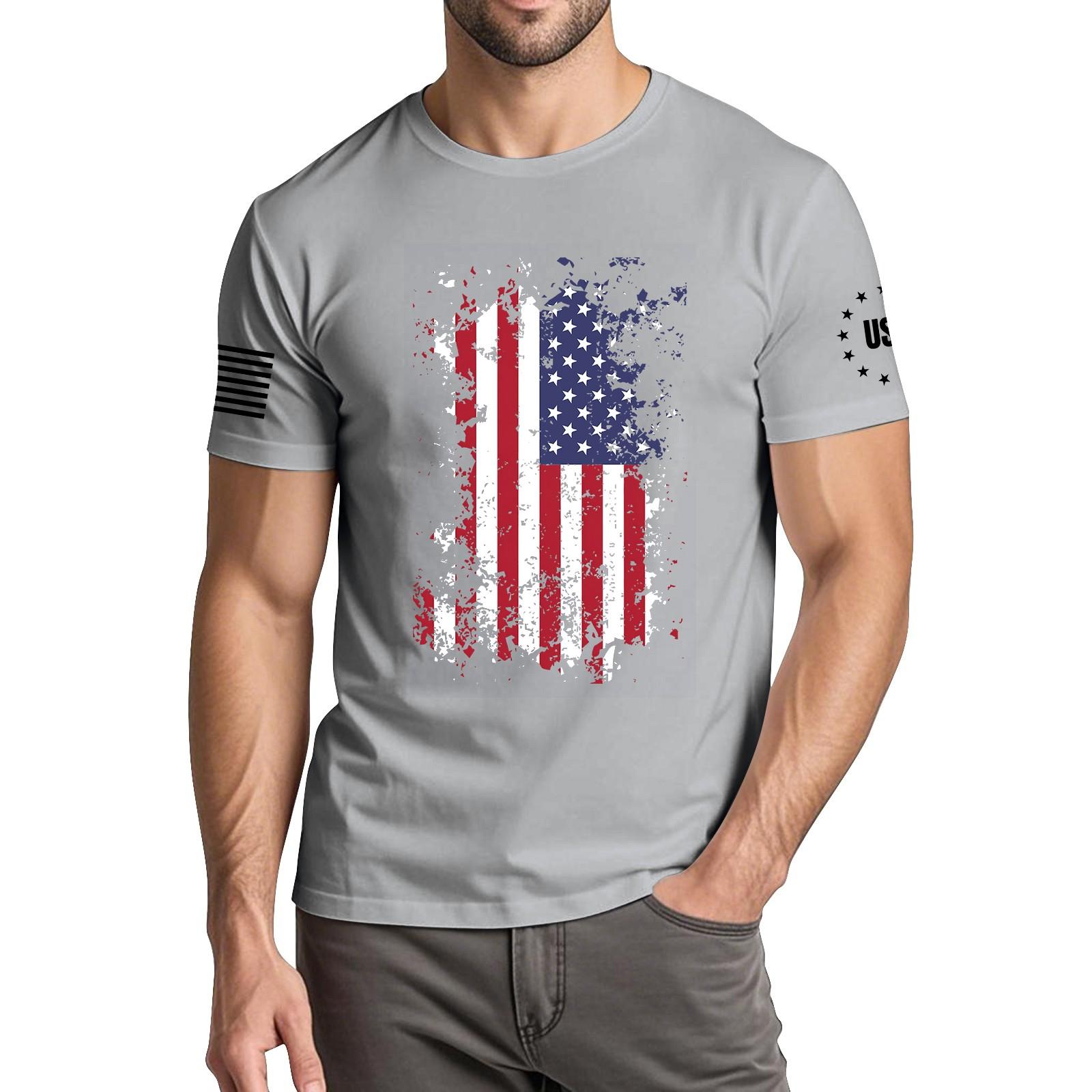 Мужская модная повседневная футболка с круглым вырезом и коротким рукавом с принтом «День независимости» XXXL
Мужская модная повседневная футболка с круглым вырезом и коротким рукавом с принтом «День независимости» XXXL