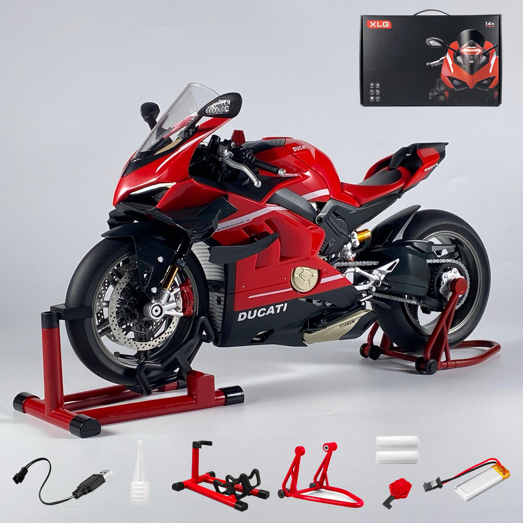 Spray 1:7 Ducati V4S Super Motorcycle Alloy Diecast Metal Model Street Racing Ornament Start Sprayable Collection Of Hobbies Boy
Spray 1:7 Ducati V4S Super Motorcycle Alloy Diecast Metal Model Street Racing Ornament Start Sprayable Collection Of Hobbies Boy