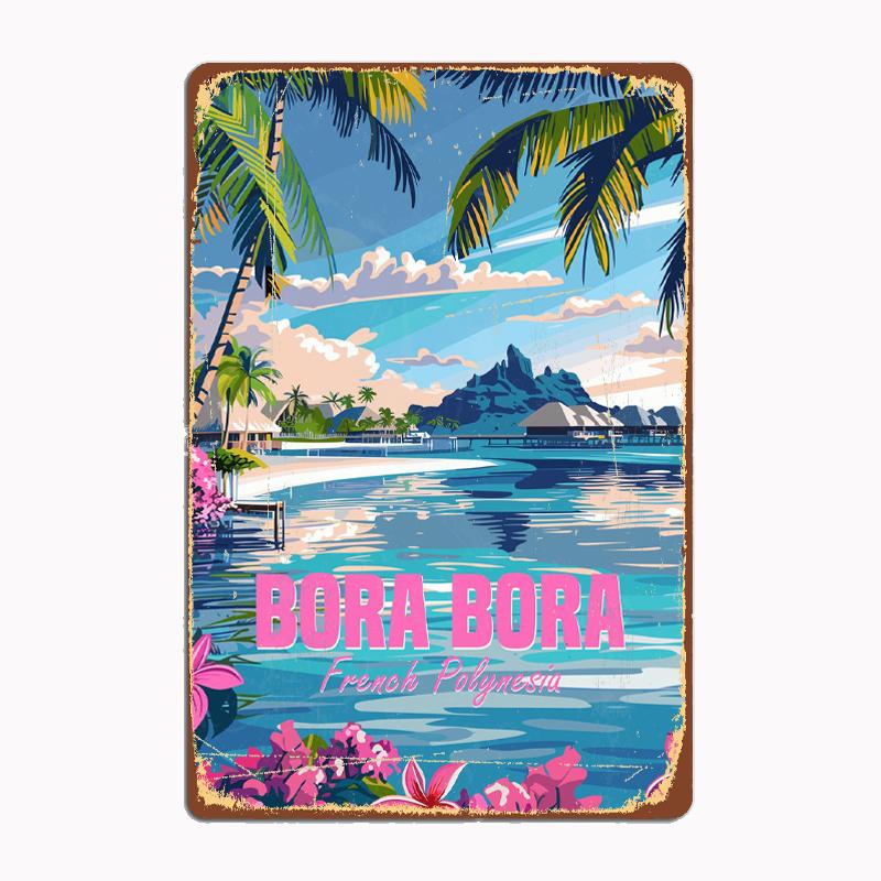 Bora Bora French Polynesia Scenic Spot Vintage Posters Metal Sign Kitchen Wall Art Decor Garage Room Decor Tin Home Decor 20x30cm(7.8x11.8inch)
Bora Bora French Polynesia Scenic Spot Vintage Posters Metal Sign Kitchen Wall Art Decor Garage Room Decor Tin Home Decor 20x30cm(7.8x11.8inch)