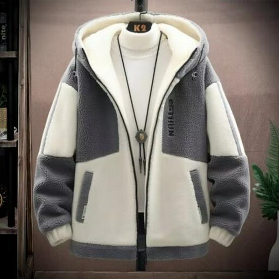 Мужская толстовка с капюшоном из флиса из овечьей шерсти - Утепленное зимнее и осеннее повседневное пальто для подростков XL
Мужская толстовка с капюшоном из флиса из овечьей шерсти - Утепленное зимнее и осеннее повседневное пальто для подростков XL