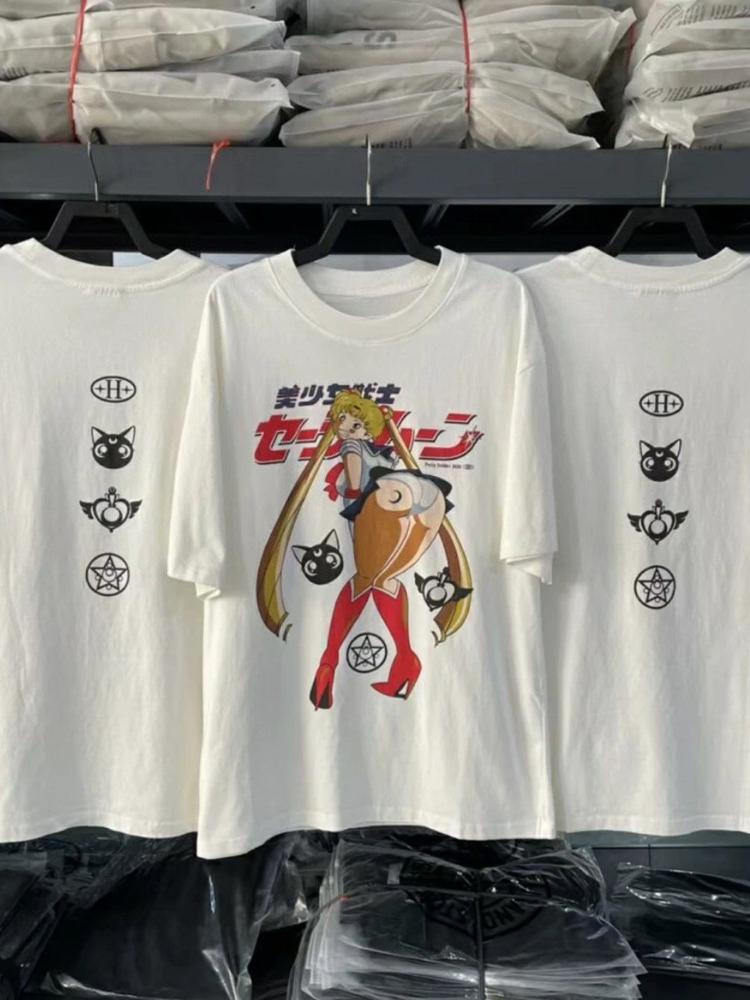 Sailor Moon SailorMoon Water Ice Moon Cartoon Print Vintage Loose Short Sleeve T-Shirt Men and Women 4XL
Sailor Moon SailorMoon Water Ice Moon Cartoon Print Vintage Loose Short Sleeve T-Shirt Men and Women 4XL