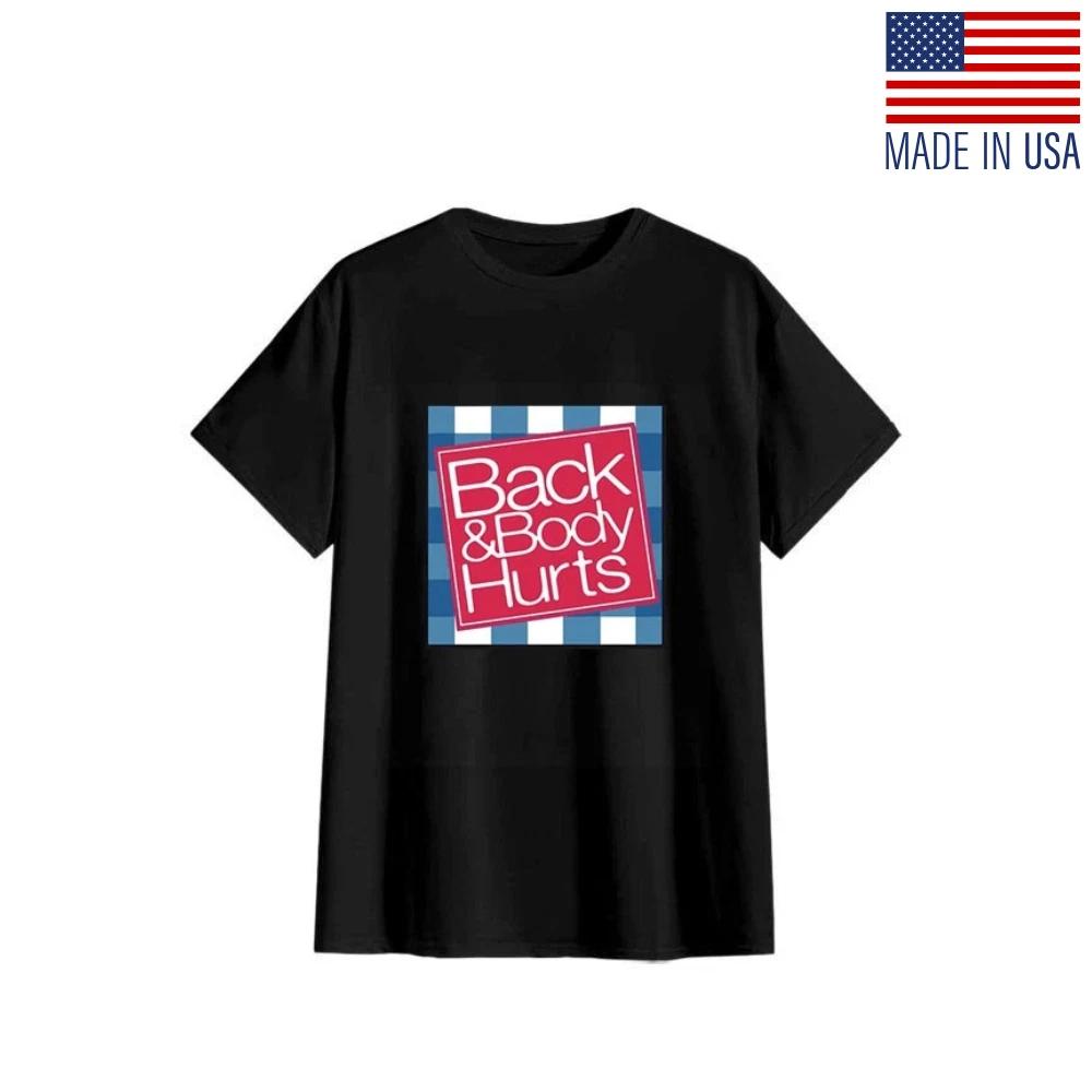 Relaxed Fit Graphic T-Shirt for Men - Funny Back And Body Hurts Print Fan-Made S
Relaxed Fit Graphic T-Shirt for Men - Funny Back And Body Hurts Print Fan-Made S