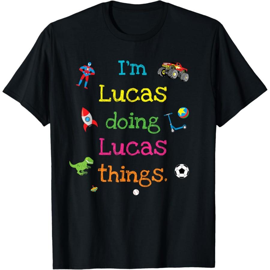 Lucas Cute Kid s Cartoon Gift For Boys Personalized T-Shirt XXXXXL чорний
Lucas Cute Kid s Cartoon Gift For Boys Personalized T-Shirt XXXXXL чорний