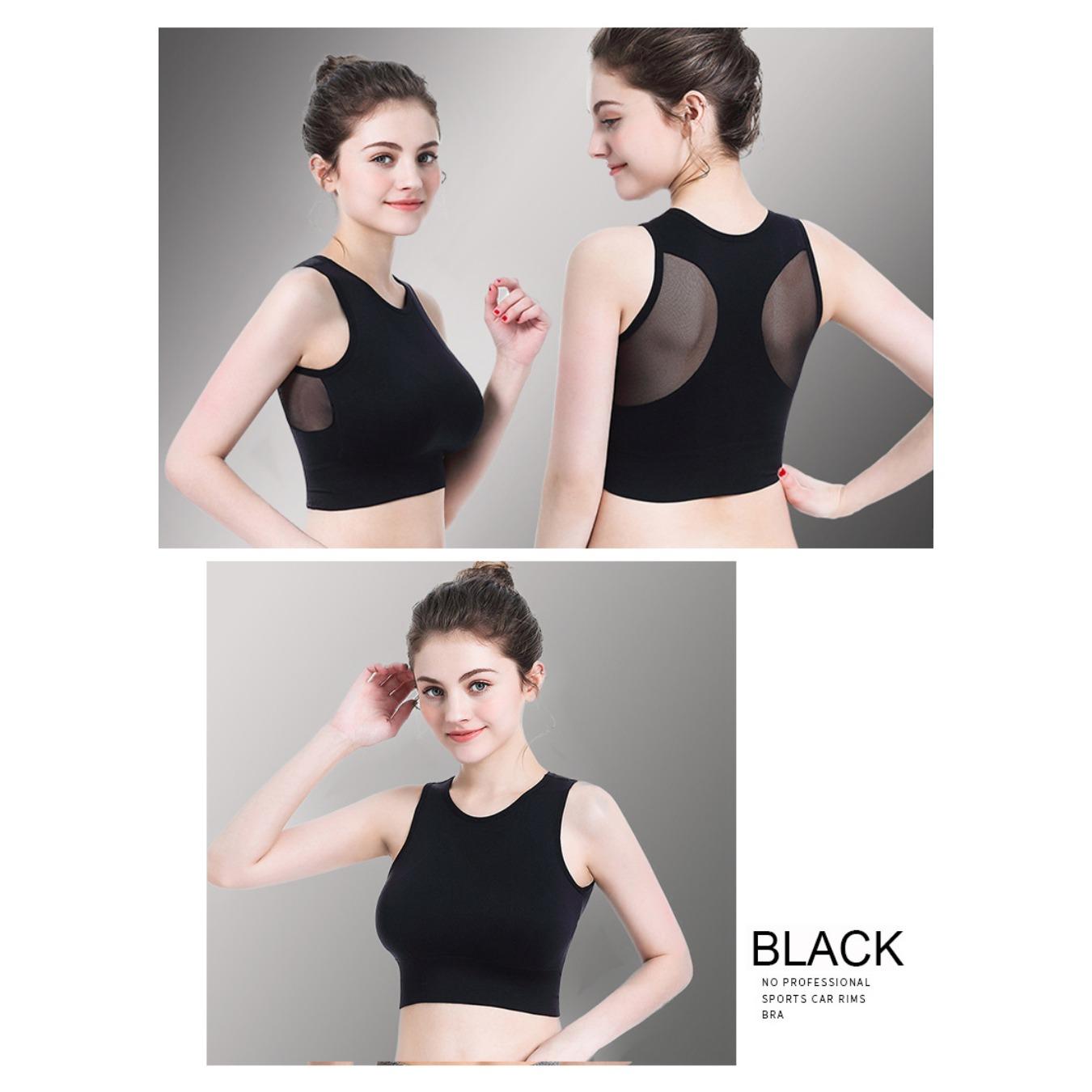 Спортивный бюстгальтер без косточек с однотонной сетчатой строчкой, эластичный ударопрочный спортивный костюм для занятий йогой, бегом, фитнесом, тренировками в тренажерном зале, укороченная майка на бретелях, женская спортивная одежда 
Спортивный бюстгальтер без косточек с однотонной сетчатой строчкой, эластичный ударопрочный спортивный костюм для занятий йогой, бегом, фитнесом, тренировками в тренажерном зале, укороченная майка на бретелях, женская спортивная одежда