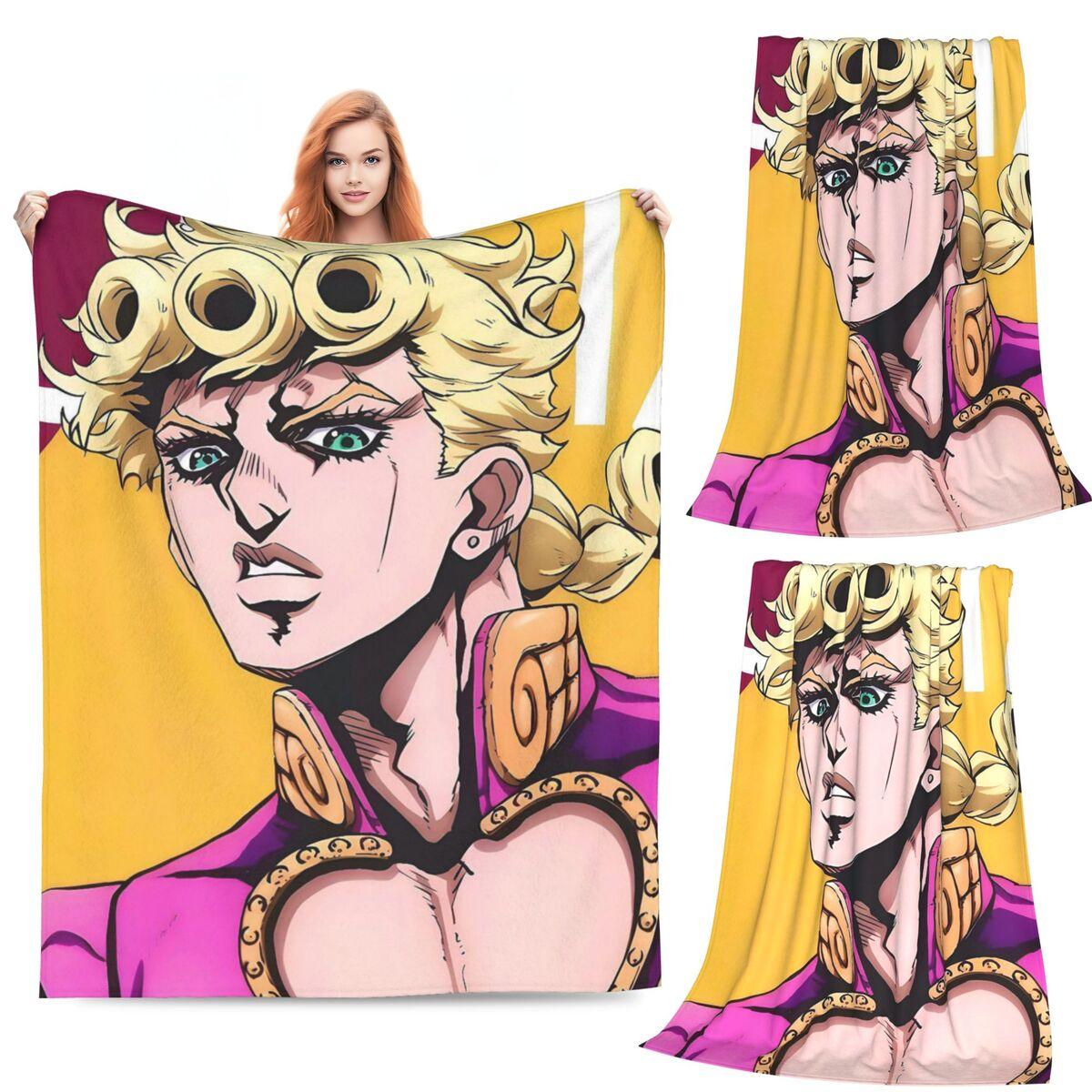 Anime JOJO HD ART Blankets Soft Warm Flannel Throw Blanket Cover for Bed Living room Picnic Travel Home Sofa 80x120cm
Anime JOJO HD ART Blankets Soft Warm Flannel Throw Blanket Cover for Bed Living room Picnic Travel Home Sofa 80x120cm