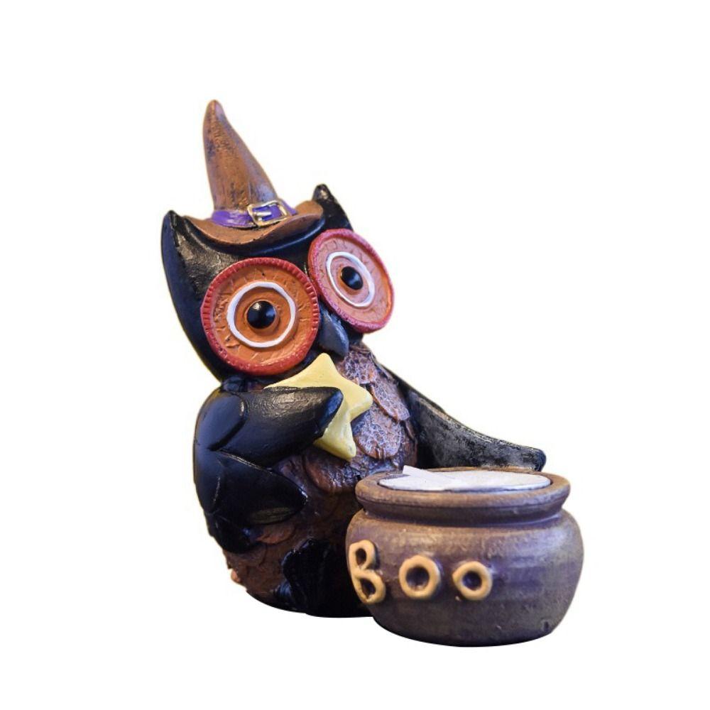 Resin Gothic Owl Candle Holder Decorative Owl Candlestick Ornaments Gothic Owl Statue for Home style C
Resin Gothic Owl Candle Holder Decorative Owl Candlestick Ornaments Gothic Owl Statue for Home style C