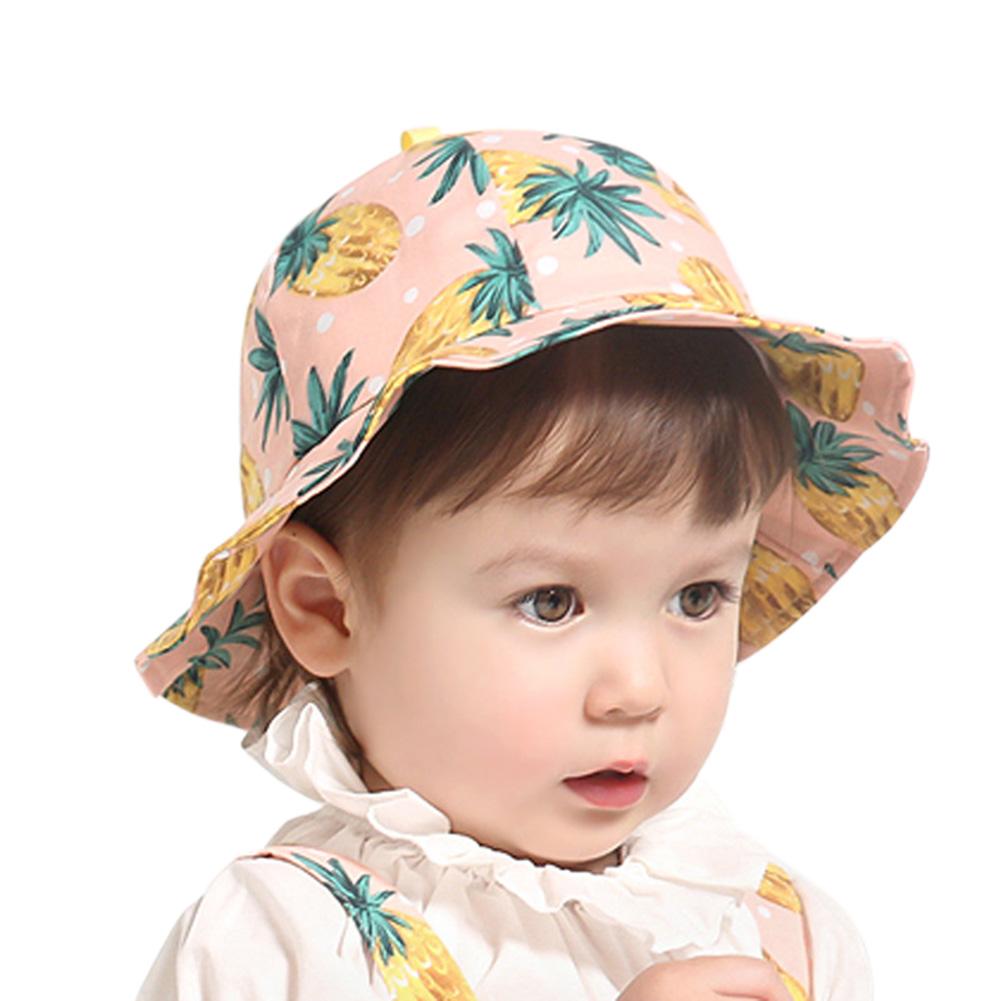 Unisex Kids Cartoon Pineapple Printing Stringy Selvedge Brim Dome Cotton Hat Bucket Hats Pink 50CM#1
Unisex Kids Cartoon Pineapple Printing Stringy Selvedge Brim Dome Cotton Hat Bucket Hats Pink 50CM#1