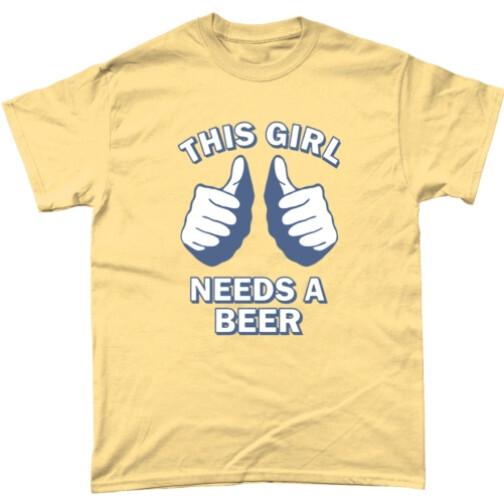 This Girl Needs A Beer T Shirt Fun Thumbs Tee Party Gift Birthday Festival GT023 S
This Girl Needs A Beer T Shirt Fun Thumbs Tee Party Gift Birthday Festival GT023 S