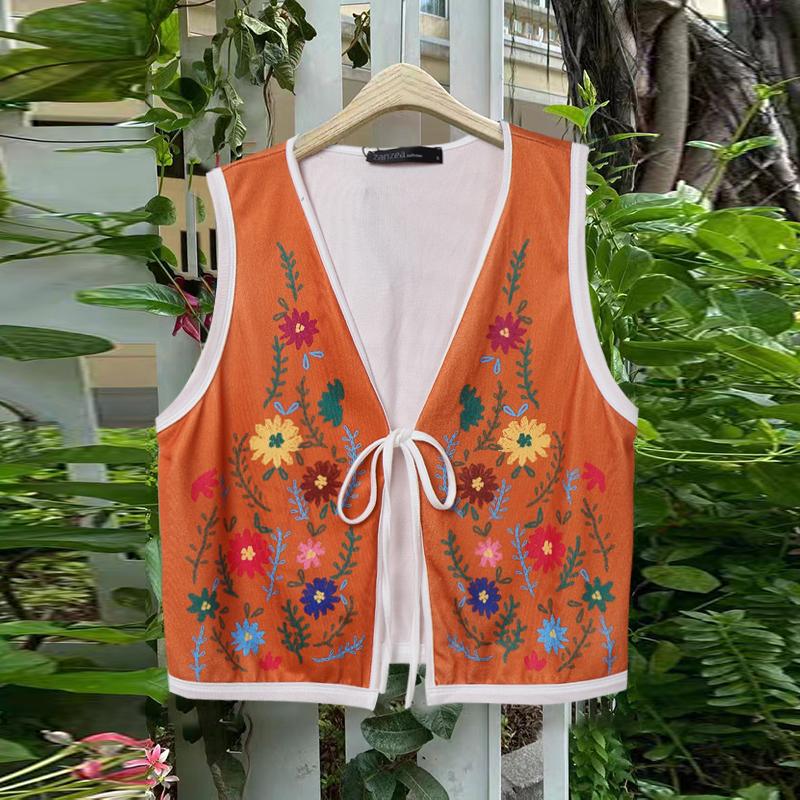 ZANZEA Женский повседневный кардиган-жилет на шнуровке с V-образным вырезом без рукавов с цветочным принтом XL оранжевый
ZANZEA Женский повседневный кардиган-жилет на шнуровке с V-образным вырезом без рукавов с цветочным принтом XL оранжевый