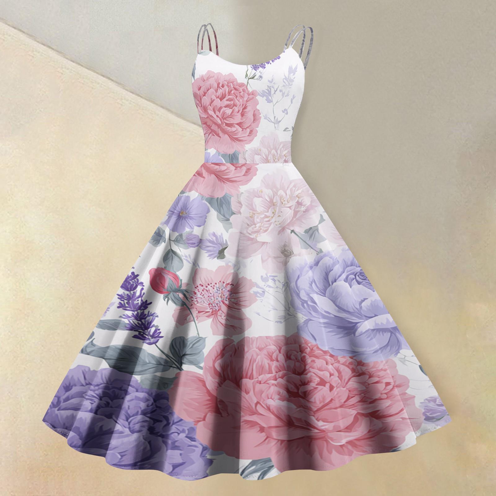 Women s fashionable casual floral print round neck sleeveless dress XL рожевий
Women s fashionable casual floral print round neck sleeveless dress XL рожевий