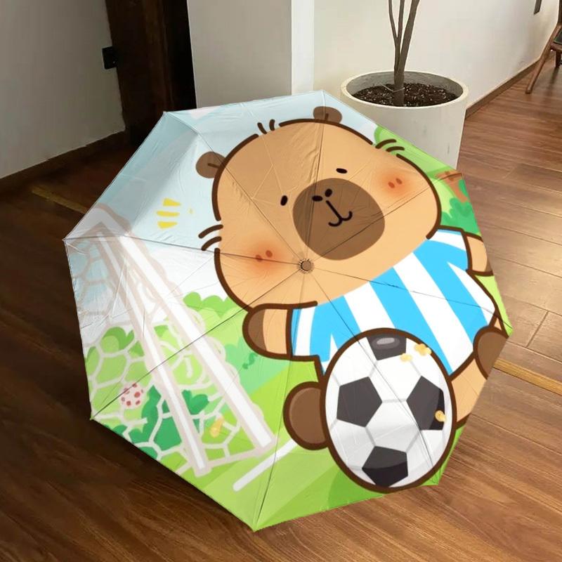 1pc Soccer Capybara Automatic Open/Close Umbrella, Halloween & Gifts - Ideal for Daily, Formal, Party Use, Durable Canopy yy251011009
1pc Soccer Capybara Automatic Open/Close Umbrella, Halloween & Gifts - Ideal for Daily, Formal, Party Use, Durable Canopy yy251011009