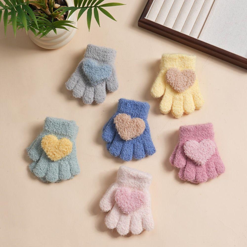2Pairs Soft Baby Knitted Mittens Cute Solid Plush Gloves Comfortable Five Finger Gloves Winter
2Pairs Soft Baby Knitted Mittens Cute Solid Plush Gloves Comfortable Five Finger Gloves Winter