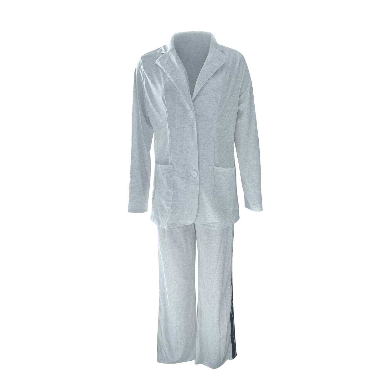 Fashionable Temperament , Solid Color Casual Suit , Lapel , Color Blocked High Waisted Pants , Two-piece Set For Women M
Fashionable Temperament , Solid Color Casual Suit , Lapel , Color Blocked High Waisted Pants , Two-piece Set For Women M