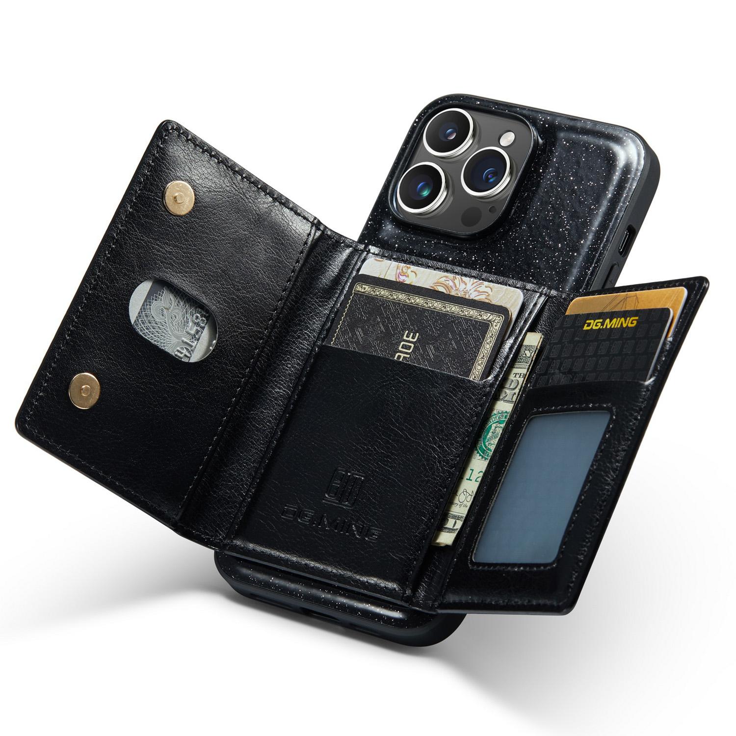 DG.MING M3 Series For iPhone 15 Pro Max Magnetic Detachable Cover Glittery Leather Coated PC+TPU Wallet Kickstand Phone Case Black
DG.MING M3 Series For iPhone 15 Pro Max Magnetic Detachable Cover Glittery Leather Coated PC+TPU Wallet Kickstand Phone Case Black