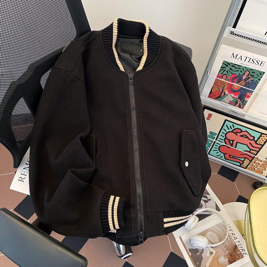 Autumn/Winter American Retro Baseball Jacket - Versatile Men s Woolen Coat L
Autumn/Winter American Retro Baseball Jacket - Versatile Men s Woolen Coat L
