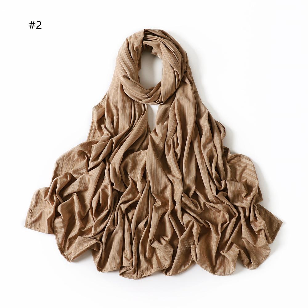 Plain Turbans Striped Line Jersey Hijab Scarf Thick Modal Wrap Elastic Shawls High Quality Foulards Muslim Head Snood 175*70Cm
Plain Turbans Striped Line Jersey Hijab Scarf Thick Modal Wrap Elastic Shawls High Quality Foulards Muslim Head Snood 175*70Cm