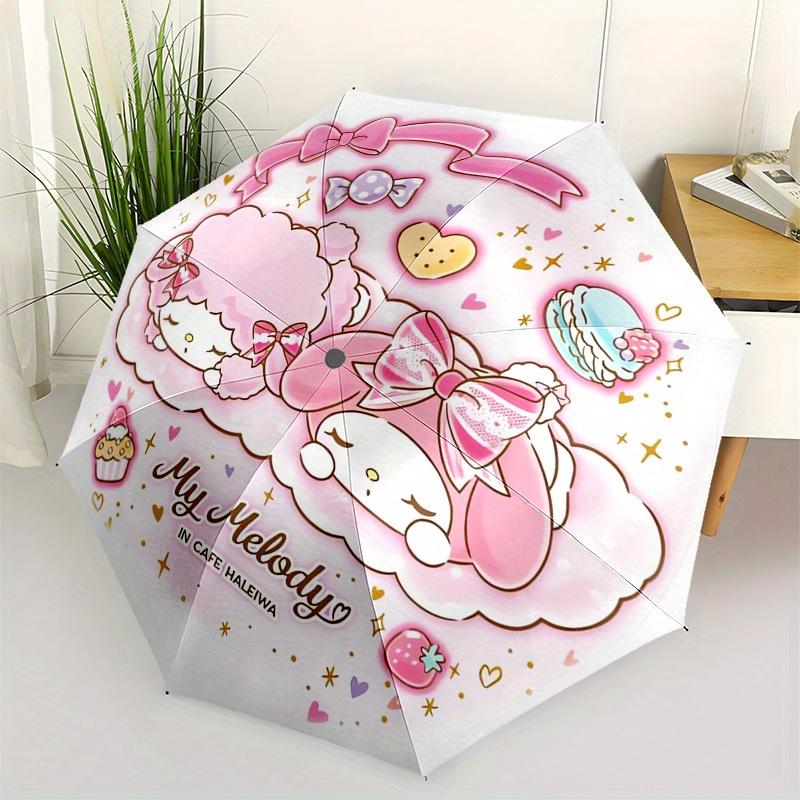 My Melody,Cafe Haleiwa Automatic Folding Umbrella Simple 8 Rib Design, Bright Cartoon Pattern, Durable Iron Frame, Suitable For Travel, Outd
My Melody,Cafe Haleiwa Automatic Folding Umbrella Simple 8 Rib Design, Bright Cartoon Pattern, Durable Iron Frame, Suitable For Travel, Outd