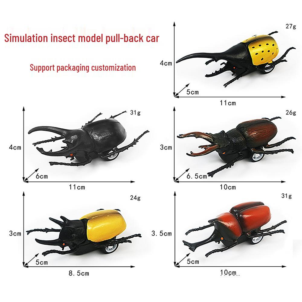 Cross-Border Animal Insect Model Pull-Back Toy Car - Rhinoceros, Stag, Unicorn Beetles for Kids
Cross-Border Animal Insect Model Pull-Back Toy Car - Rhinoceros, Stag, Unicorn Beetles for Kids