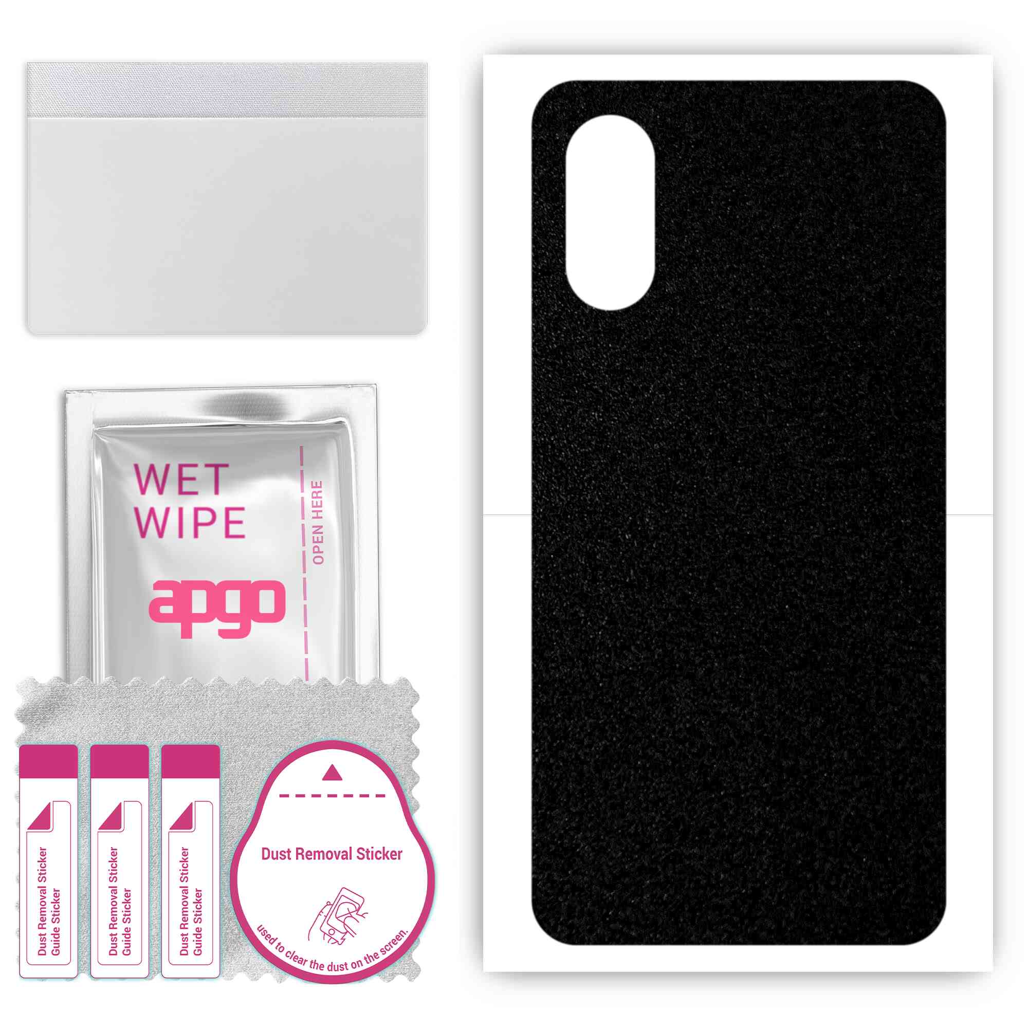 apgo Protective Skin Sticker for the back compatible with ZTE Optus X Sight 2, Wrap Film, Foil, Vinyl - Pattern Matte Black
apgo Protective Skin Sticker for the back compatible with ZTE Optus X Sight 2, Wrap Film, Foil, Vinyl - Pattern Matte Black