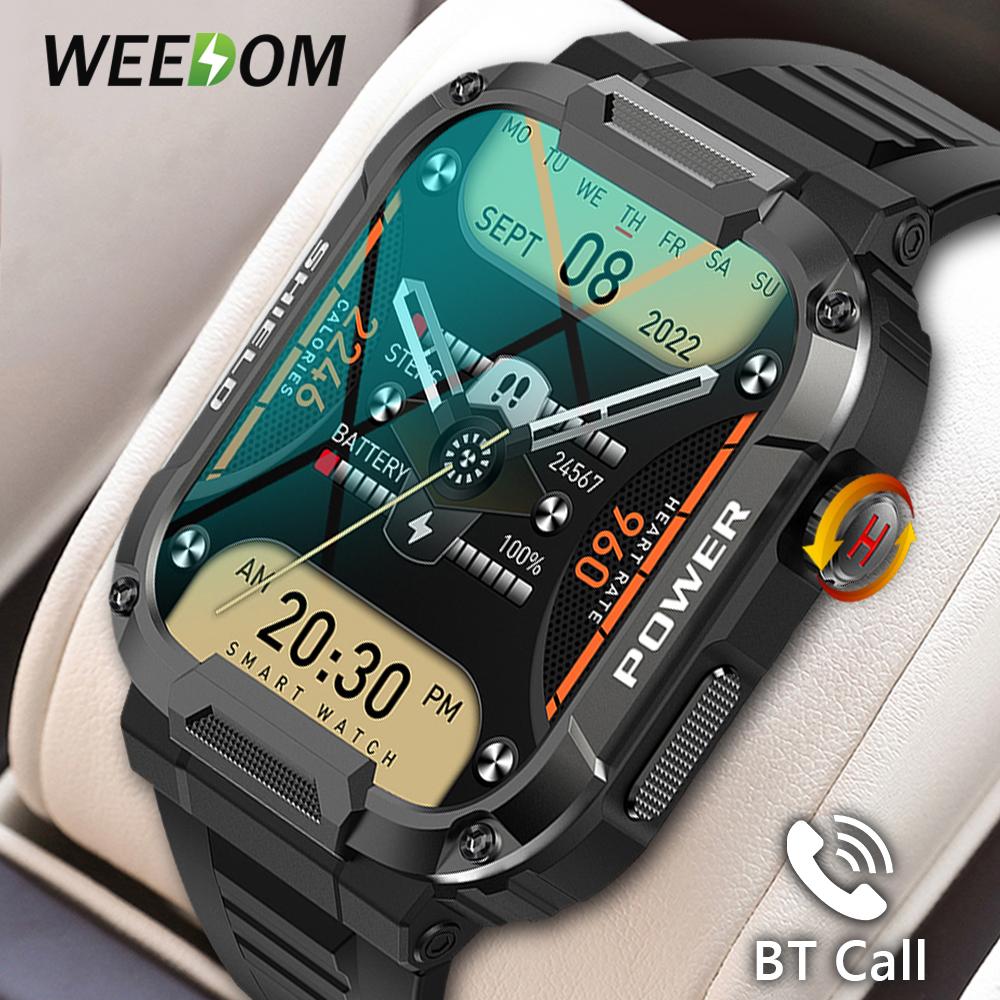 WEEDOM Новый Bluetooth Вызов Смарт Часы Мужчины Спорт Фитнес Трекер Голосовой помощник IP68 Водонепроницаемые мужские умные часы для Android IOS
WEEDOM Новый Bluetooth Вызов Смарт Часы Мужчины Спорт Фитнес Трекер Голосовой помощник IP68 Водонепроницаемые мужские умные часы для Android IOS