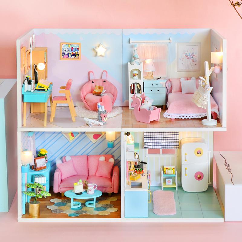 Baby House Kit Mini DIY Handmade 3D Puzzle Assembly Building Model Girl Toys, Home Bedroom Decoration with Furniture Wooden Craf
Baby House Kit Mini DIY Handmade 3D Puzzle Assembly Building Model Girl Toys, Home Bedroom Decoration with Furniture Wooden Craf