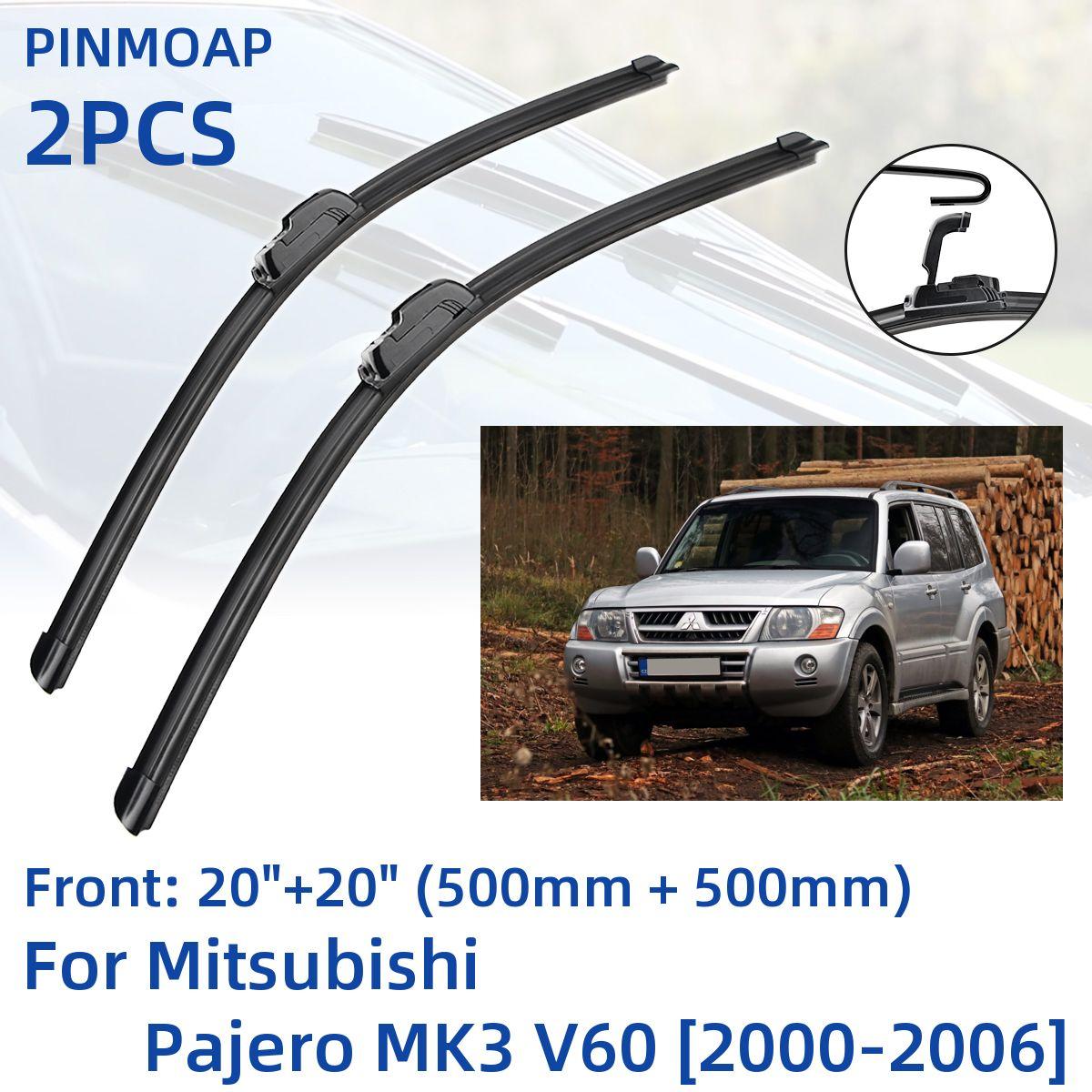 2 шт. передние щетки стеклоочистителя для Mitsubishi Pajero MK3 V60 2000-2006 20 + 20 оконные щетки резак аксессуары 2000 2001 2002 2003 2
2 шт. передние щетки стеклоочистителя для Mitsubishi Pajero MK3 V60 2000-2006 20 + 20 оконные щетки резак аксессуары 2000 2001 2002 2003 2