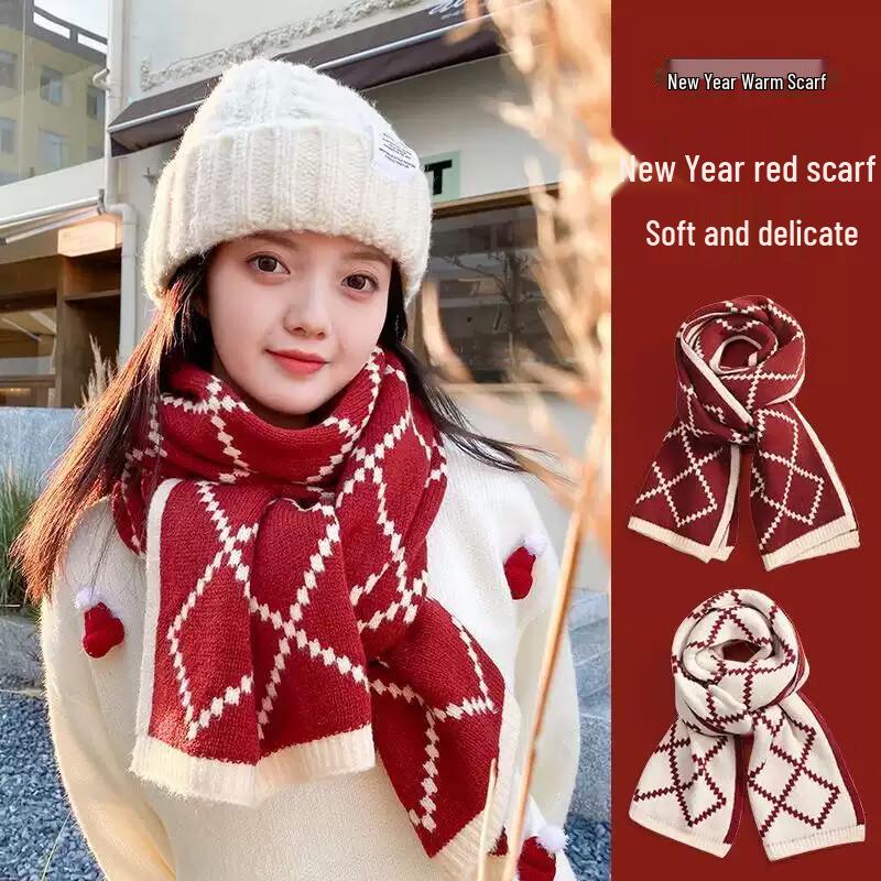 Women s Winter Warm Red Knitted Scarf
Women s Winter Warm Red Knitted Scarf