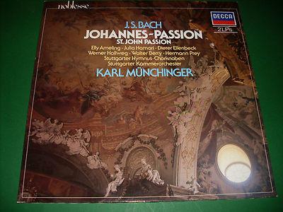 LP Record JOHANN SEBASTIAN BACH - Johannes-Passion 648259 DECCA 1985 Germany Classical Used
LP Record JOHANN SEBASTIAN BACH - Johannes-Passion 648259 DECCA 1985 Germany Classical Used