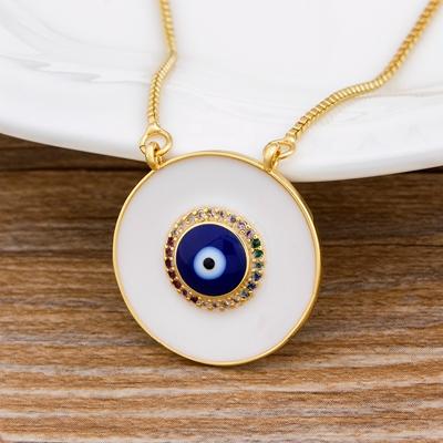 Nidin New Fashion Copper CZ Necklace 4 Colors Classic Round Shape Eye Pendent Jewelry for Women Long Snake Chain Fine Gift белый
Nidin New Fashion Copper CZ Necklace 4 Colors Classic Round Shape Eye Pendent Jewelry for Women Long Snake Chain Fine Gift белый