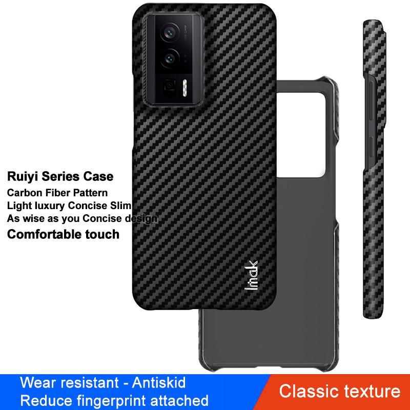 IMAK Ruiyi Series for Xiaomi Poco F5 Pro 5G/Redmi K60 Pro 5G/K60 5G/Poco F5 Pro 5G Phone Case Leather Coated PC Carbon Fiber Texture Phone Cover A
IMAK Ruiyi Series for Xiaomi Poco F5 Pro 5G/Redmi K60 Pro 5G/K60 5G/Poco F5 Pro 5G Phone Case Leather Coated PC Carbon Fiber Texture Phone Cover A