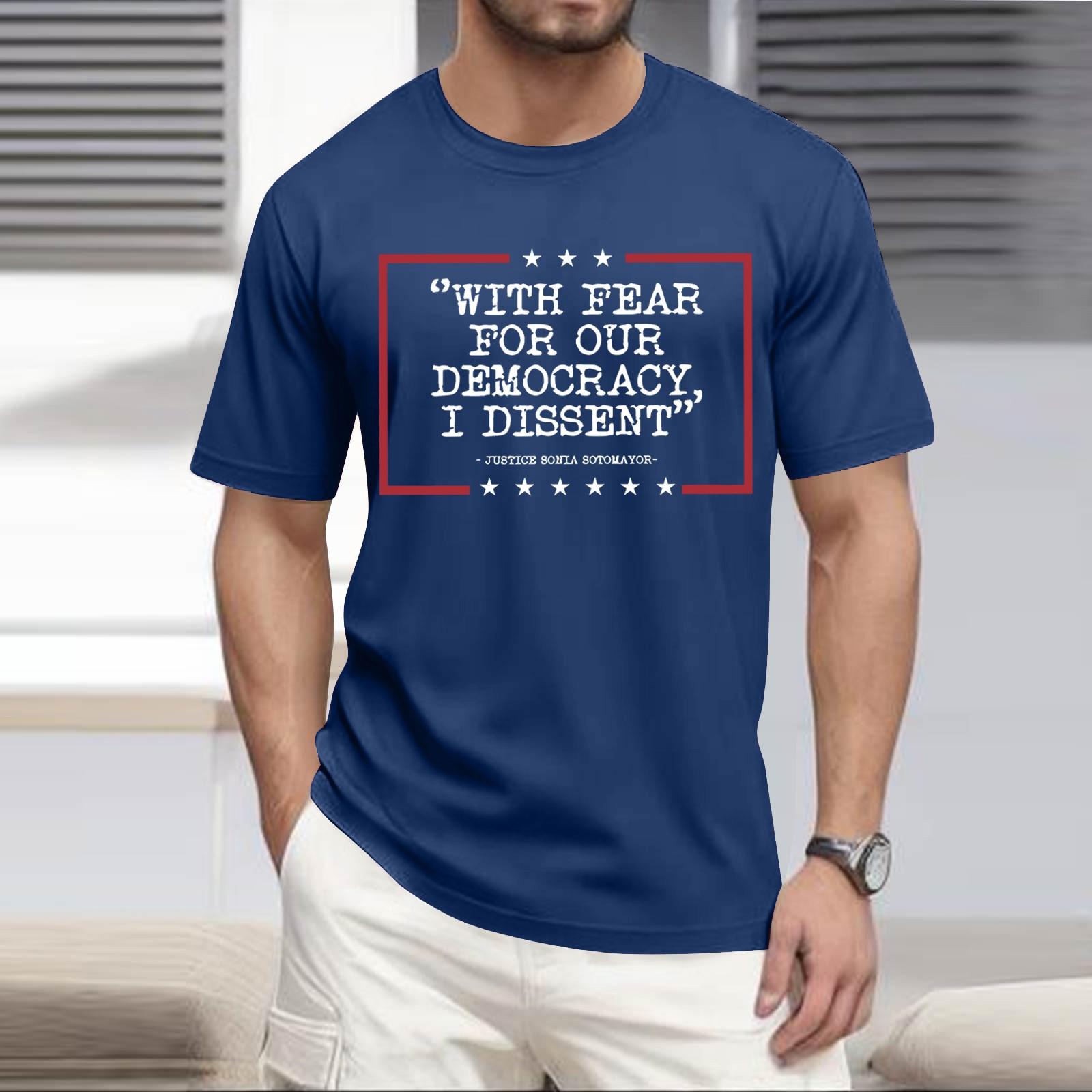 Популярна літня чоловіча футболка з круглим вирізом і короткими рукавами XL синій
Популярна літня чоловіча футболка з круглим вирізом і короткими рукавами XL синій