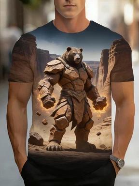 Men s Mythical Lion Warrior 3D Printed T-Shirt, Glowing Blue Lion Graphic Tee, Casual Summer Crew Neck Top 6XL
Men s Mythical Lion Warrior 3D Printed T-Shirt, Glowing Blue Lion Graphic Tee, Casual Summer Crew Neck Top 6XL