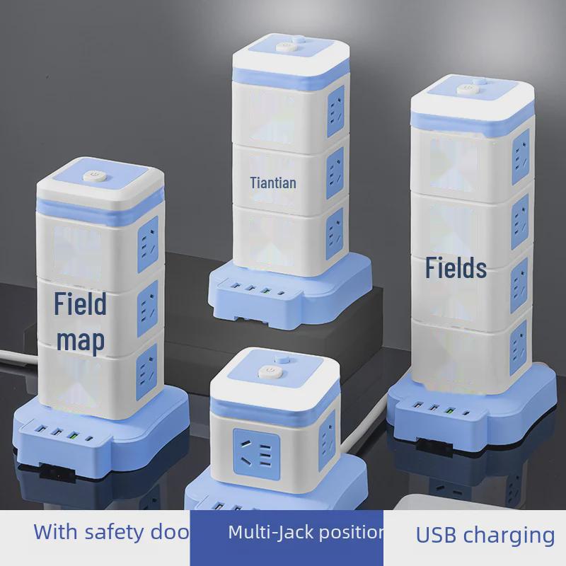 Smart Vertical Multi-Socket with USB and Night Light - Anti-Overload Protection
Smart Vertical Multi-Socket with USB and Night Light - Anti-Overload Protection