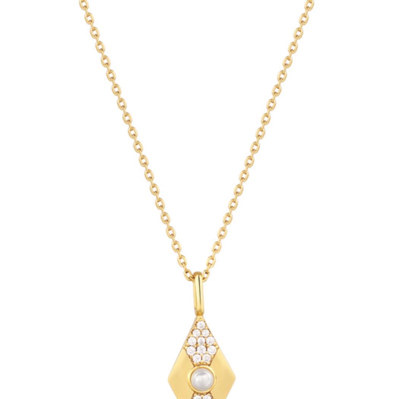 ANIA HAIE Pearl Geometric 925 Silver Necklace N054-03G single type
ANIA HAIE Pearl Geometric 925 Silver Necklace N054-03G single type