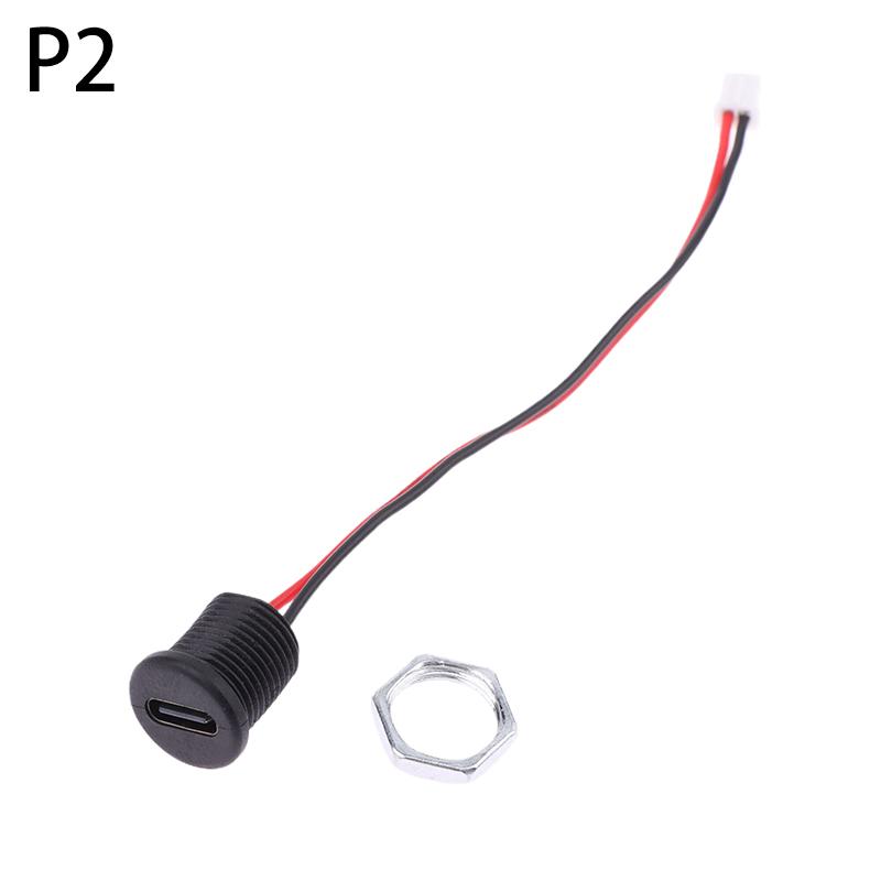 1PC TYPE-C USB Connector 2/4 Pins With 15cm Wire Waterproof Female Seat With PH2.0 Terminal Nut Lock Plate Waterproof USB Socket
1PC TYPE-C USB Connector 2/4 Pins With 15cm Wire Waterproof Female Seat With PH2.0 Terminal Nut Lock Plate Waterproof USB Socket