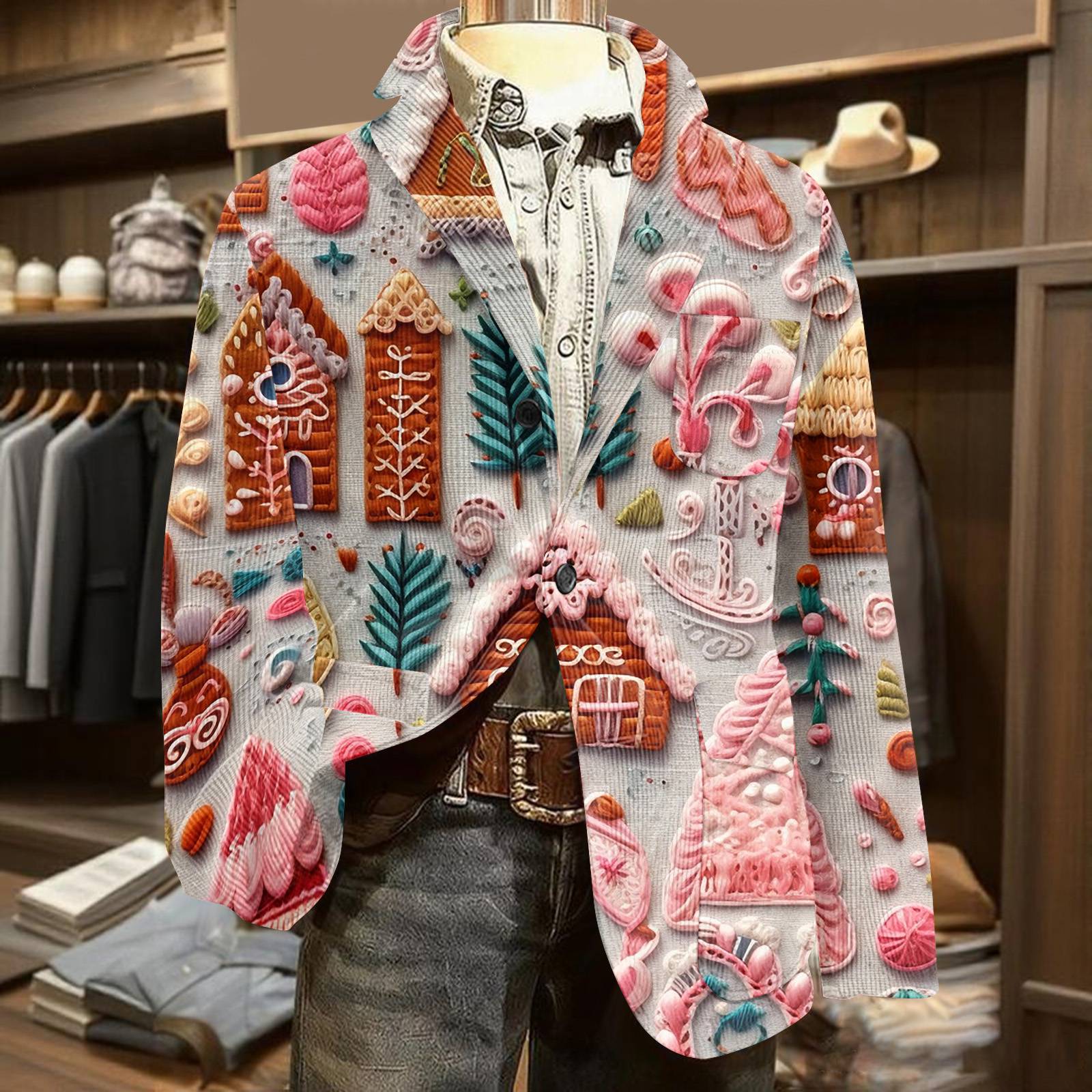 Чоловічий друкований вельветовий теплий піджак-кардиган з кишенями, чоловічий повсякденний костюм XXXL
Чоловічий друкований вельветовий теплий піджак-кардиган з кишенями, чоловічий повсякденний костюм XXXL