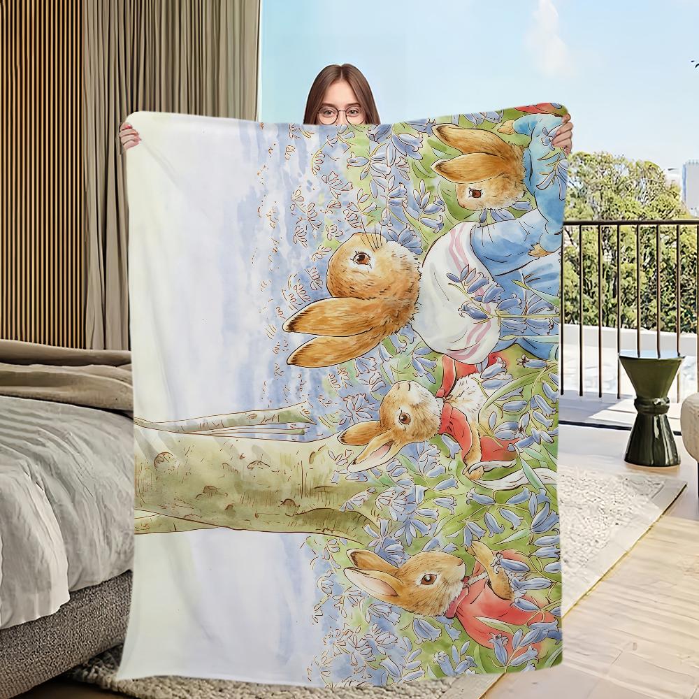 fairy tale picture book Cute P-Peters Rabbit Flannel warm comfort soft plush blanket for sofa living room bedroom travel gift 75x90cm
fairy tale picture book Cute P-Peters Rabbit Flannel warm comfort soft plush blanket for sofa living room bedroom travel gift 75x90cm