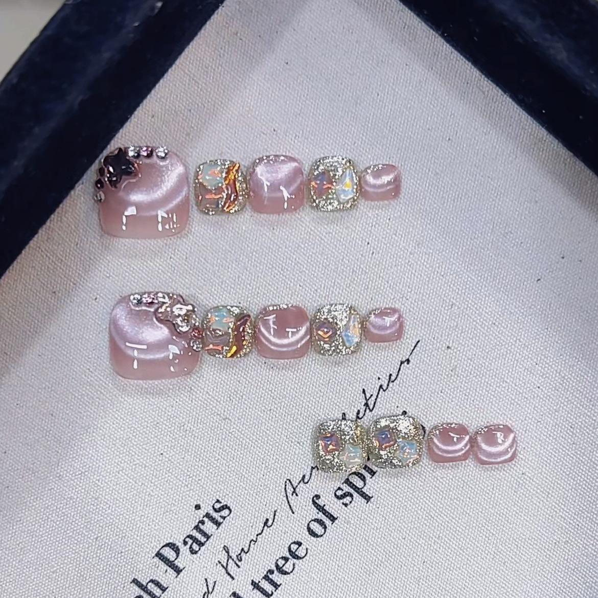 Pure Hand-wearing Armor, Fourteen Pieces of Fresh Armor, French Butterfly Drilling Armor, Nail Art Sticker large L
Pure Hand-wearing Armor, Fourteen Pieces of Fresh Armor, French Butterfly Drilling Armor, Nail Art Sticker large L