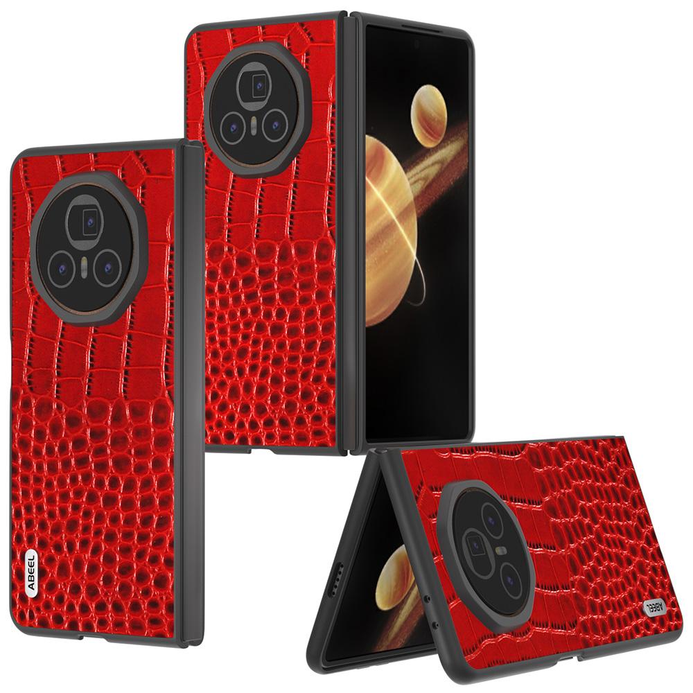 ABEEL For Honor Magic V3 5G Case Genuine Cow Leather Back Phone Cover Crocodile Texture Red
ABEEL For Honor Magic V3 5G Case Genuine Cow Leather Back Phone Cover Crocodile Texture Red