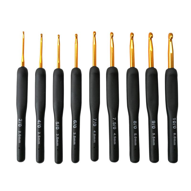 Black Soft-Handled Silicone Crochet Hook Set 3.0mm, 7g
Black Soft-Handled Silicone Crochet Hook Set 3.0mm, 7g